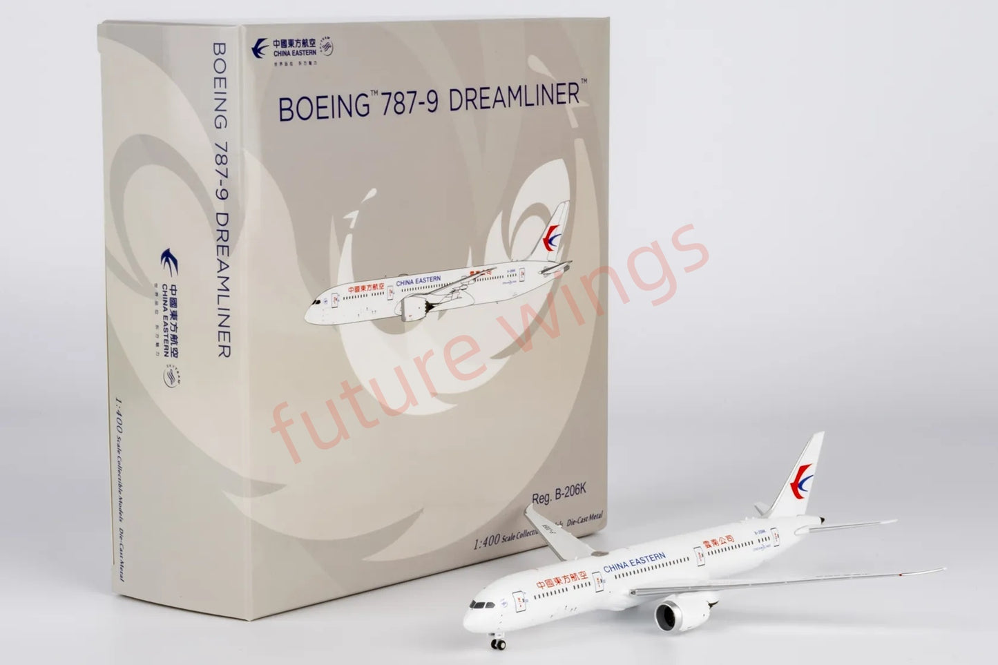 1:400 NG Models NG55138 China Eastern Airlines B787-9 B-206K Aircraft Model+Free Tractor