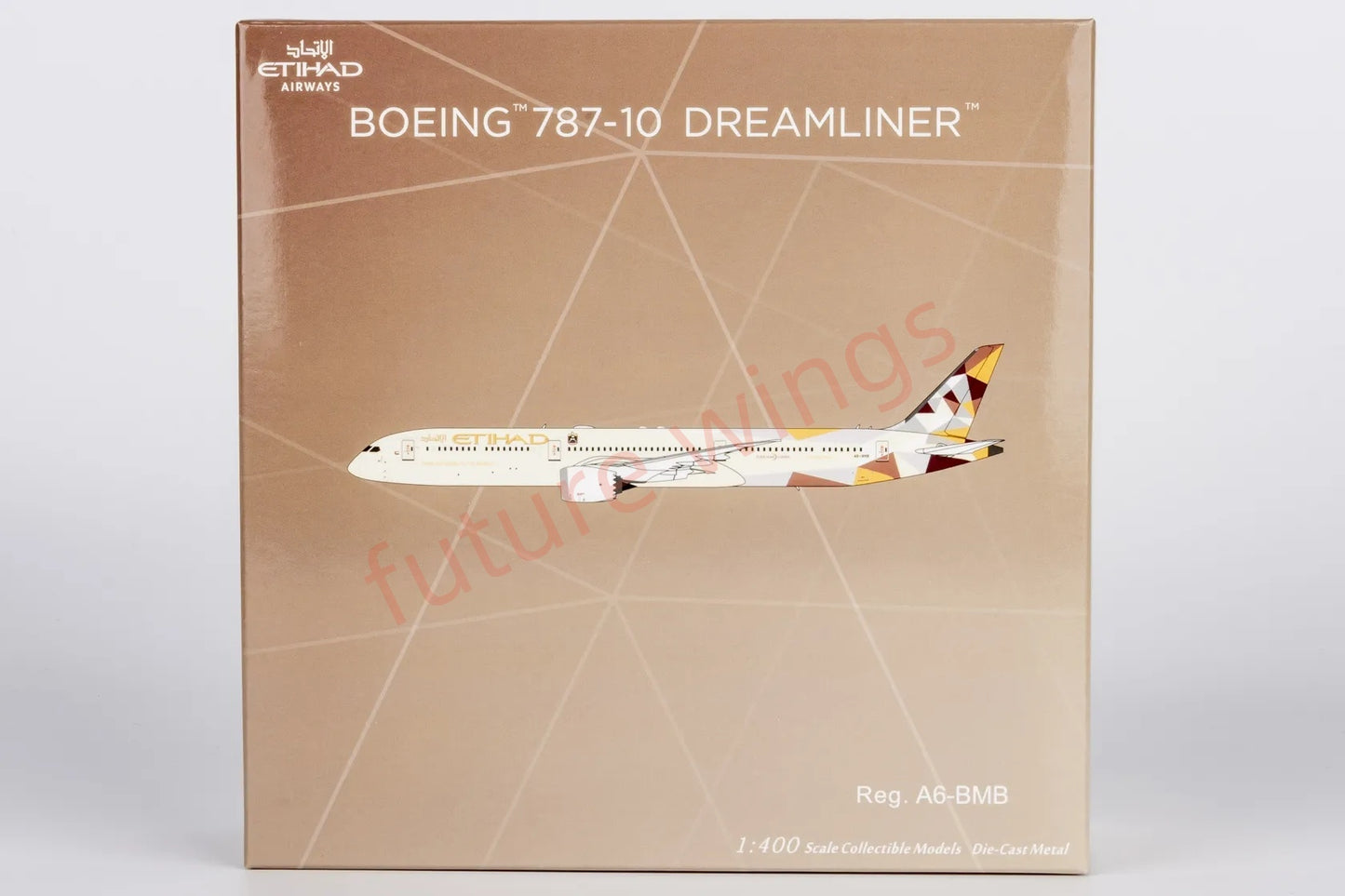 1:400 NG Models NG56032 Etihad Airways B787-10 A6-BMB Aircraft Model+Free Tractor