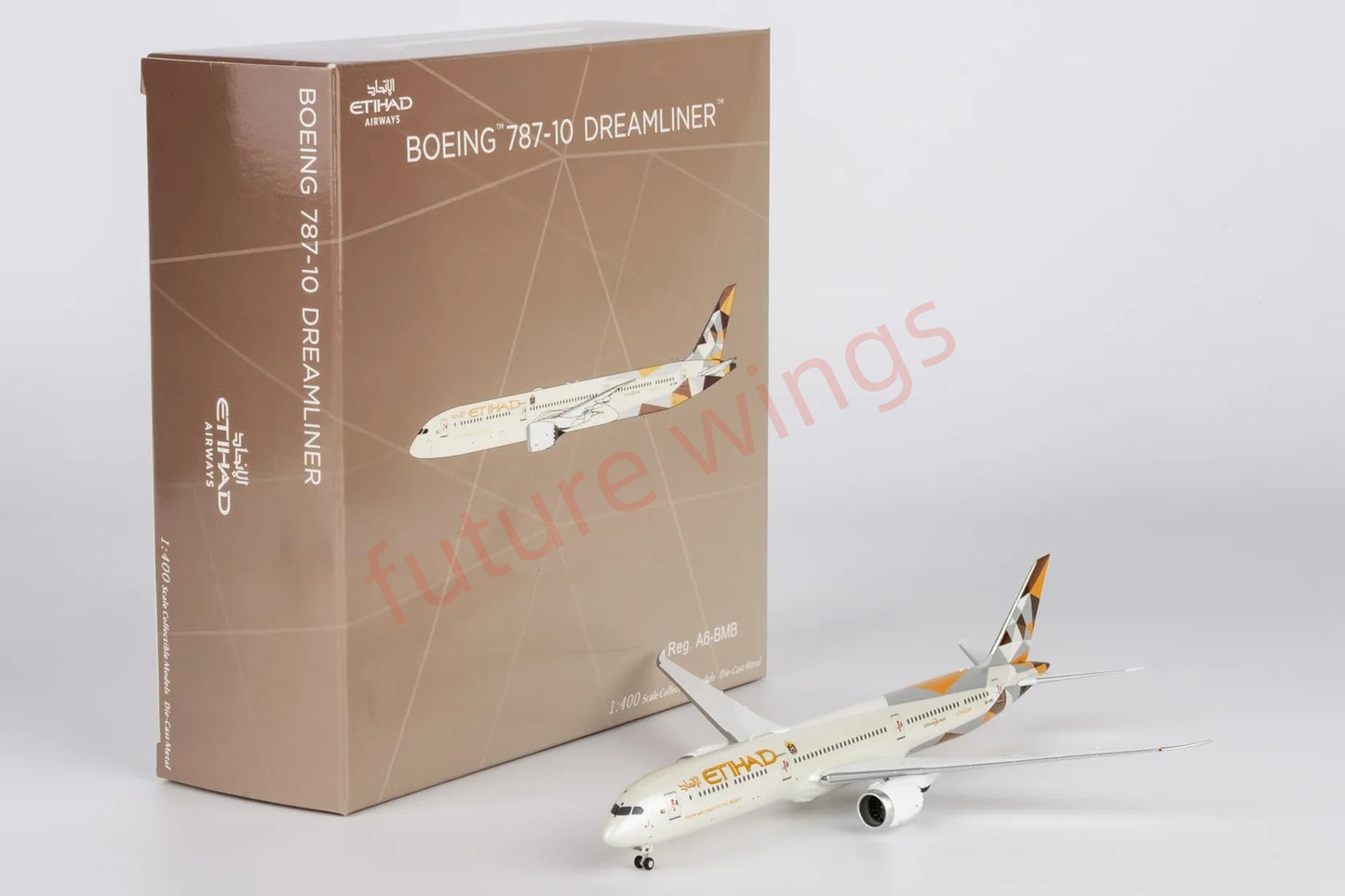 1:400 NG Models NG56032 Etihad Airways B787-10 A6-BMB Aircraft Model+Free Tractor