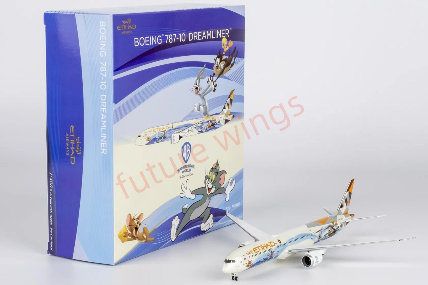 1:400 NG Models NG56031 Etihad Airways B787-10 A6-BMA Aircraft Model+Free Tractor