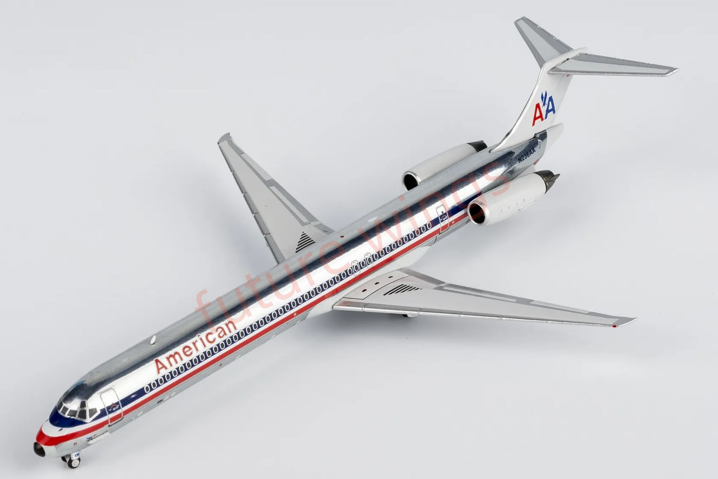 1:400 NG Models NG83008 American Airlines MD-82 N236AA Aircraft Model+Free Tractor