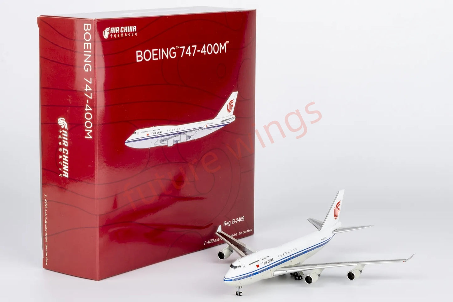 1:400 NG Models NG04008 Air China B747-400M B-2469 Aircraft Model+Free Tractor