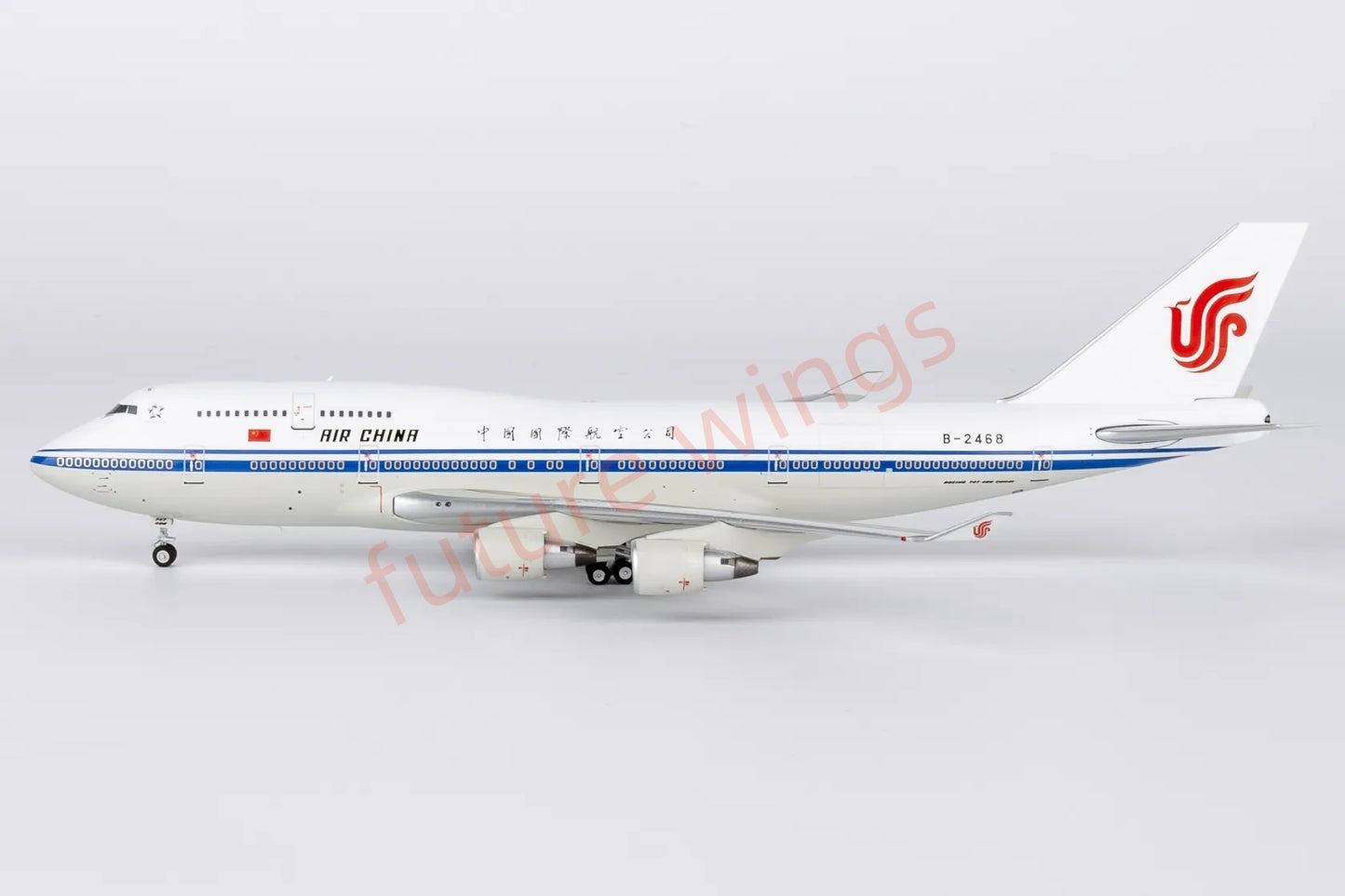 1:400 NG Models NG04007 Air China B747-400M B-2468 Aircraft Model+Free Tractor