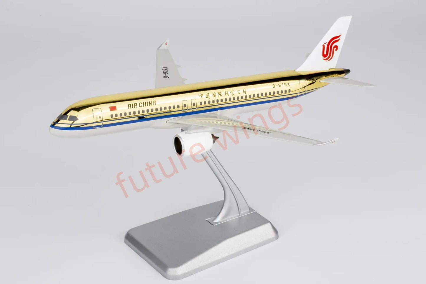 1:240 NG Lite China Eastern / Air China C919 B-919X B-919A (Gold Color)Aircraft Model
