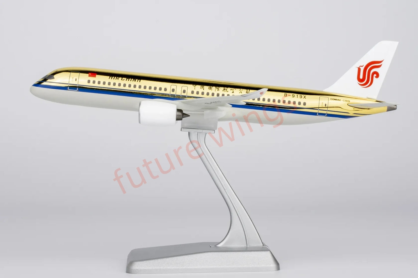 1:240 NG Lite China Eastern / Air China C919 B-919X B-919A (Gold Color)Aircraft Model