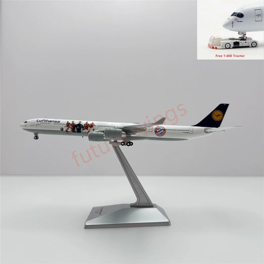 1:400 YY Wings Lufthansa Airlines A340-600 D-AIHF/D-AIHK Aircraft Model+Free Tractor