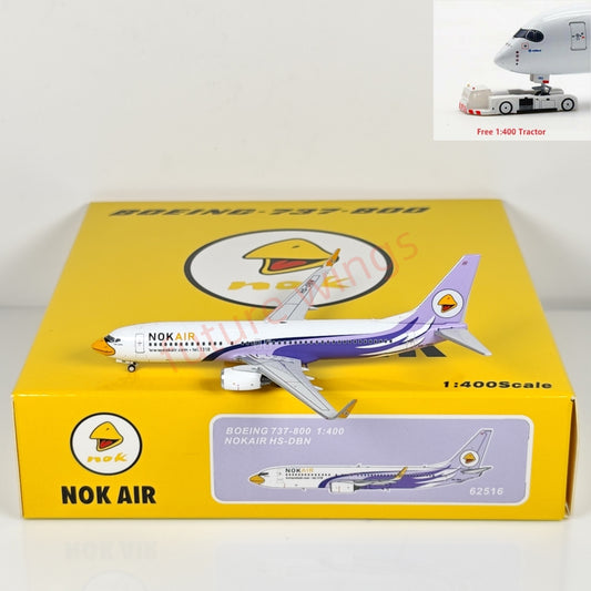 1:400 PandaModel NOK Air B737-800 HS-DBN Aircraft Model+Free Tractor