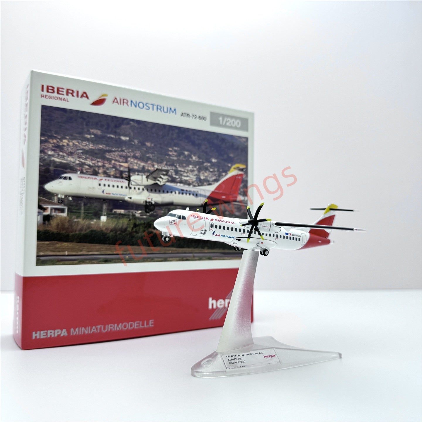 1:200 Herpa Wings KLM/Azul/Iberia/Finnair/Alliance ATR-42/ATR-72 Diecast Aircraft Model
