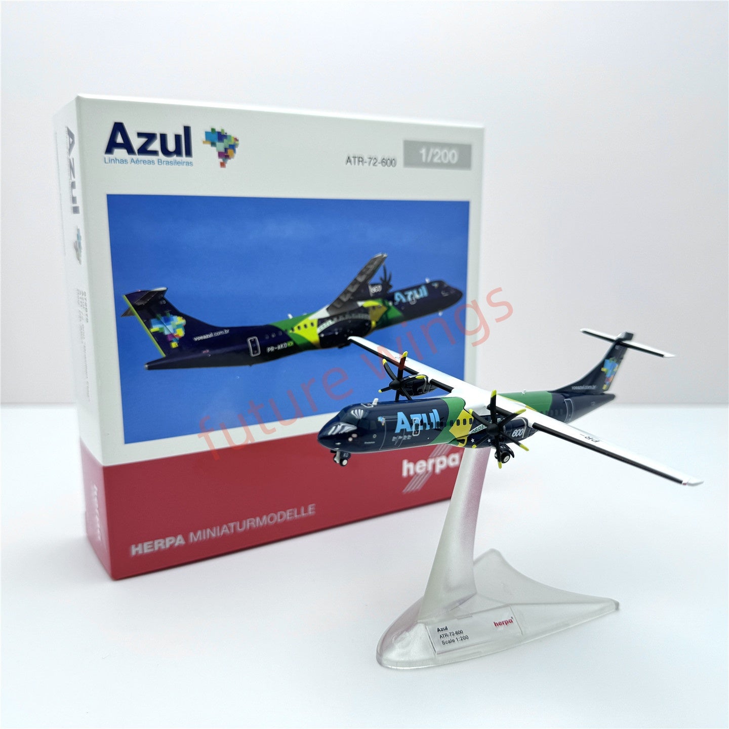 1:200 Herpa Wings KLM/Azul/Iberia/Finnair/Alliance ATR-42/ATR-72 Diecast Aircraft Model