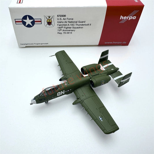 1:200 Herpa Wings USAF Fairchild A-10 Thunderbolt II Diecast Aircraft Model