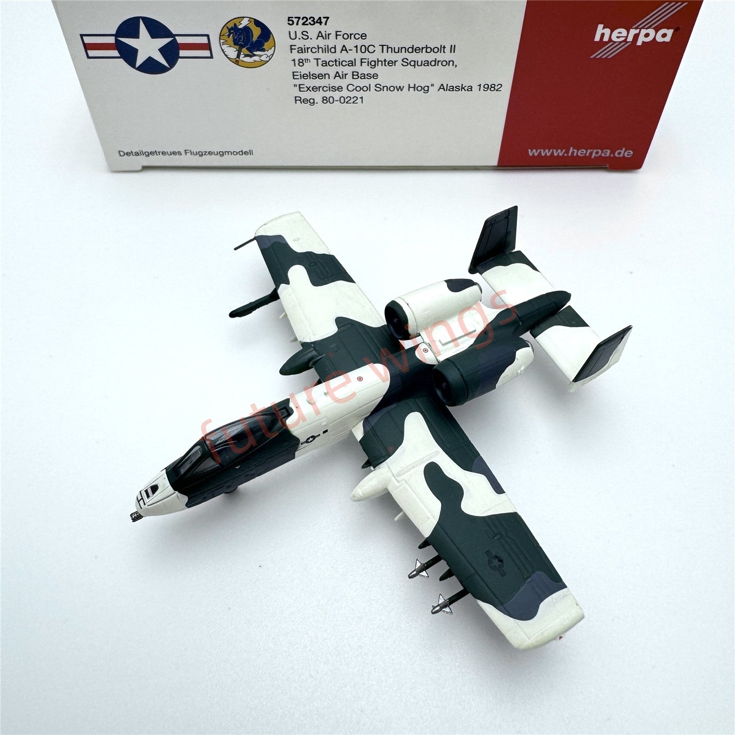 1:200 Herpa Wings USAF Fairchild A-10 Thunderbolt II Diecast Aircraft Model