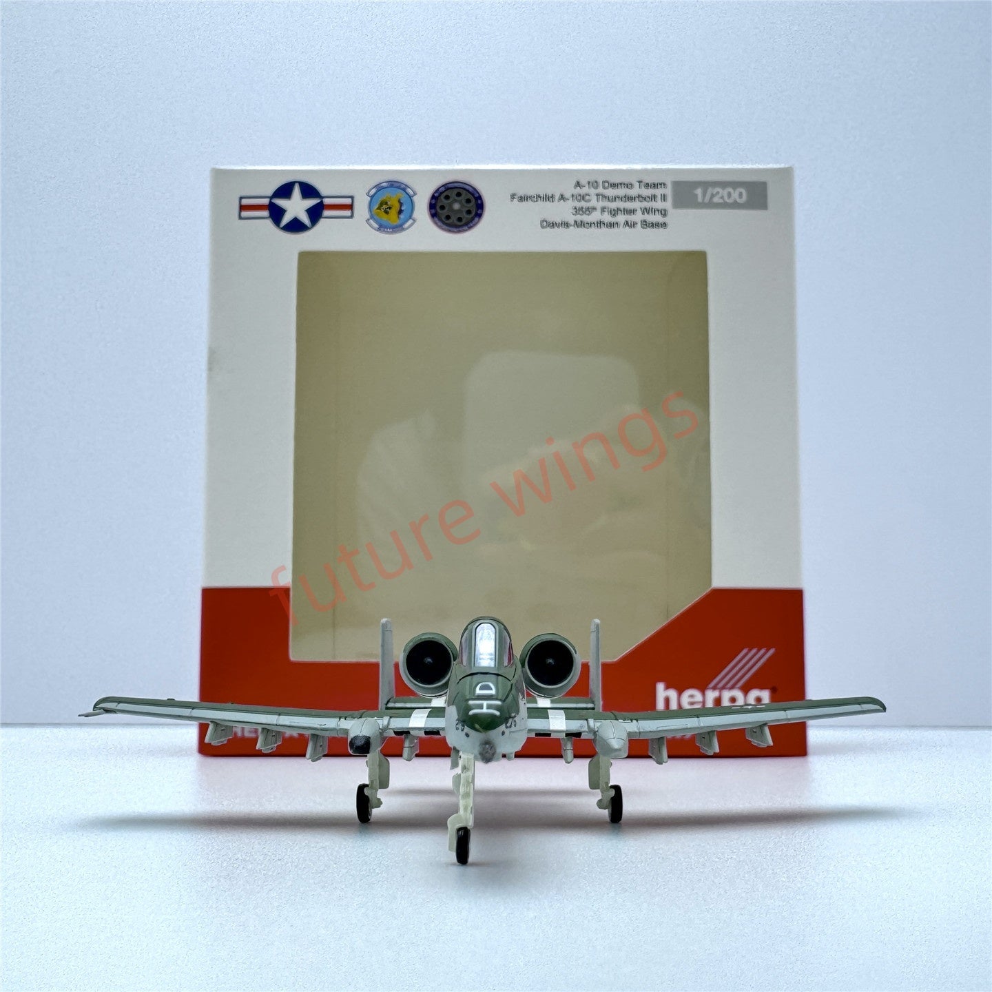 1:200 Herpa Wings USAF Fairchild A-10 Thunderbolt II Diecast Aircraft Model