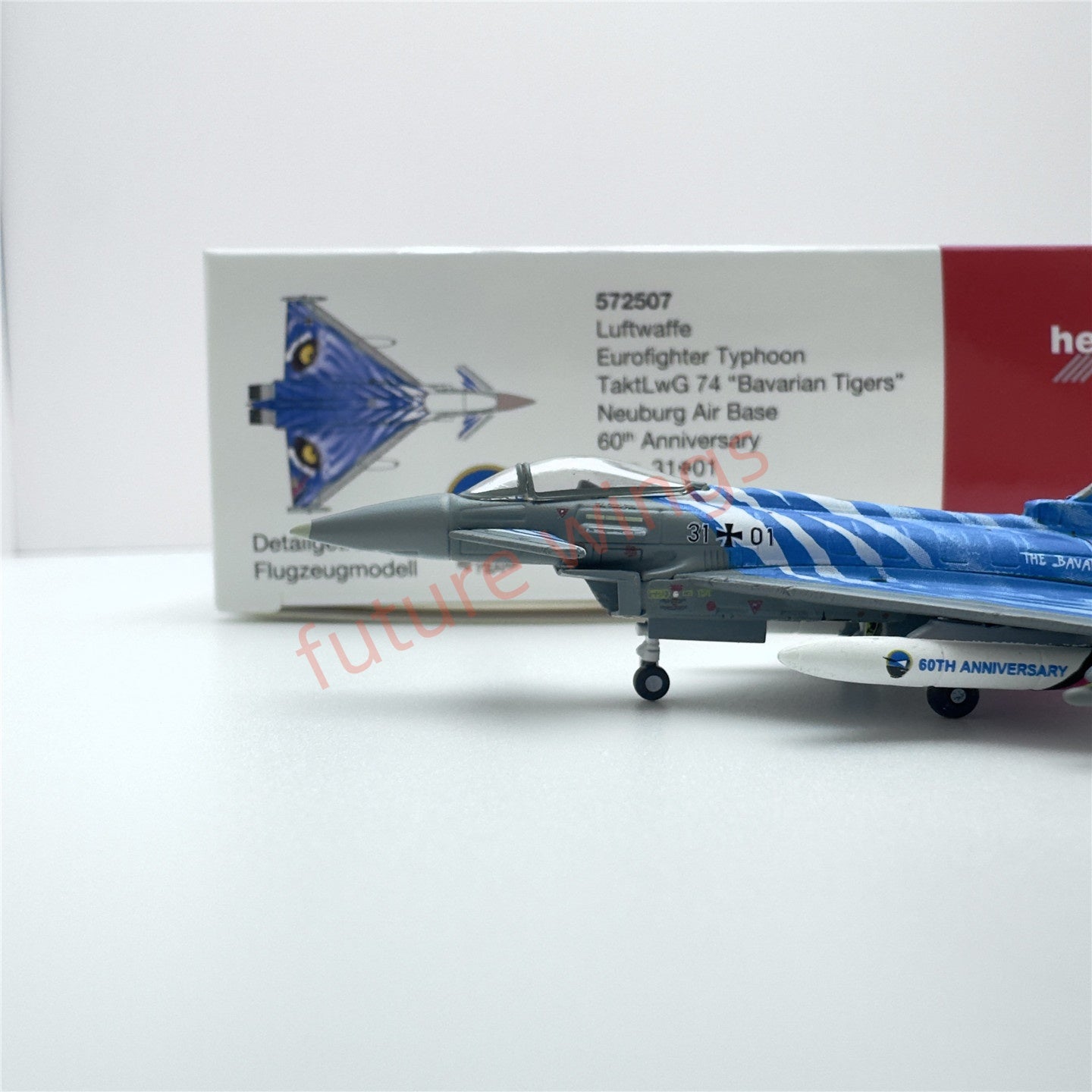 1:200 Herpa Wings Luftwaffe/Austrian Air Force/RAF Eurofighter Typhoon Diecast Aircraft Model