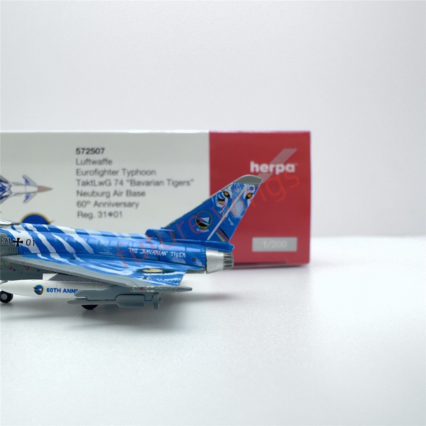 1:200 Herpa Wings Luftwaffe/Austrian Air Force/RAF Eurofighter Typhoon Diecast Aircraft Model