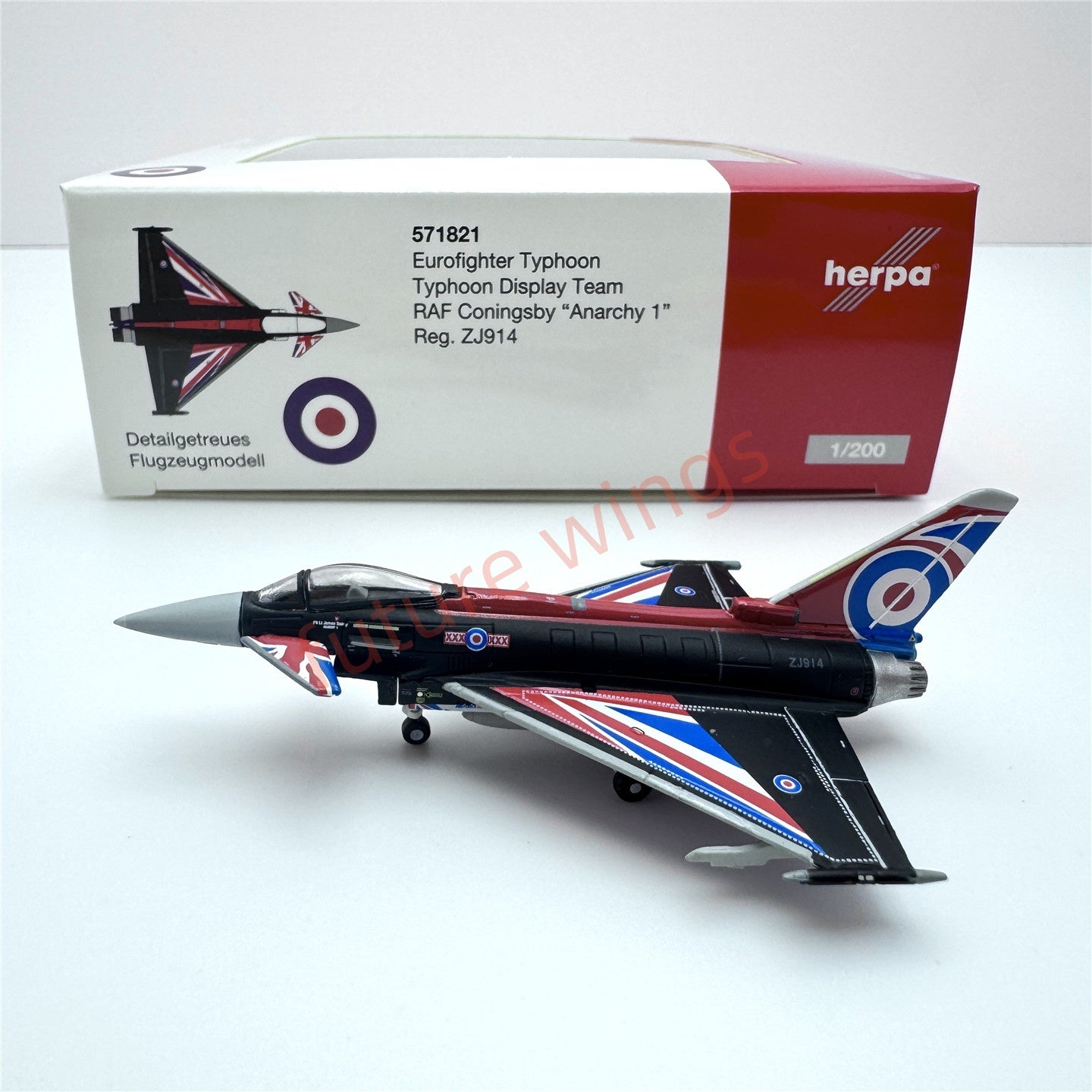 1:200 Herpa Wings Luftwaffe/Austrian Air Force/RAF Eurofighter Typhoon Diecast Aircraft Model
