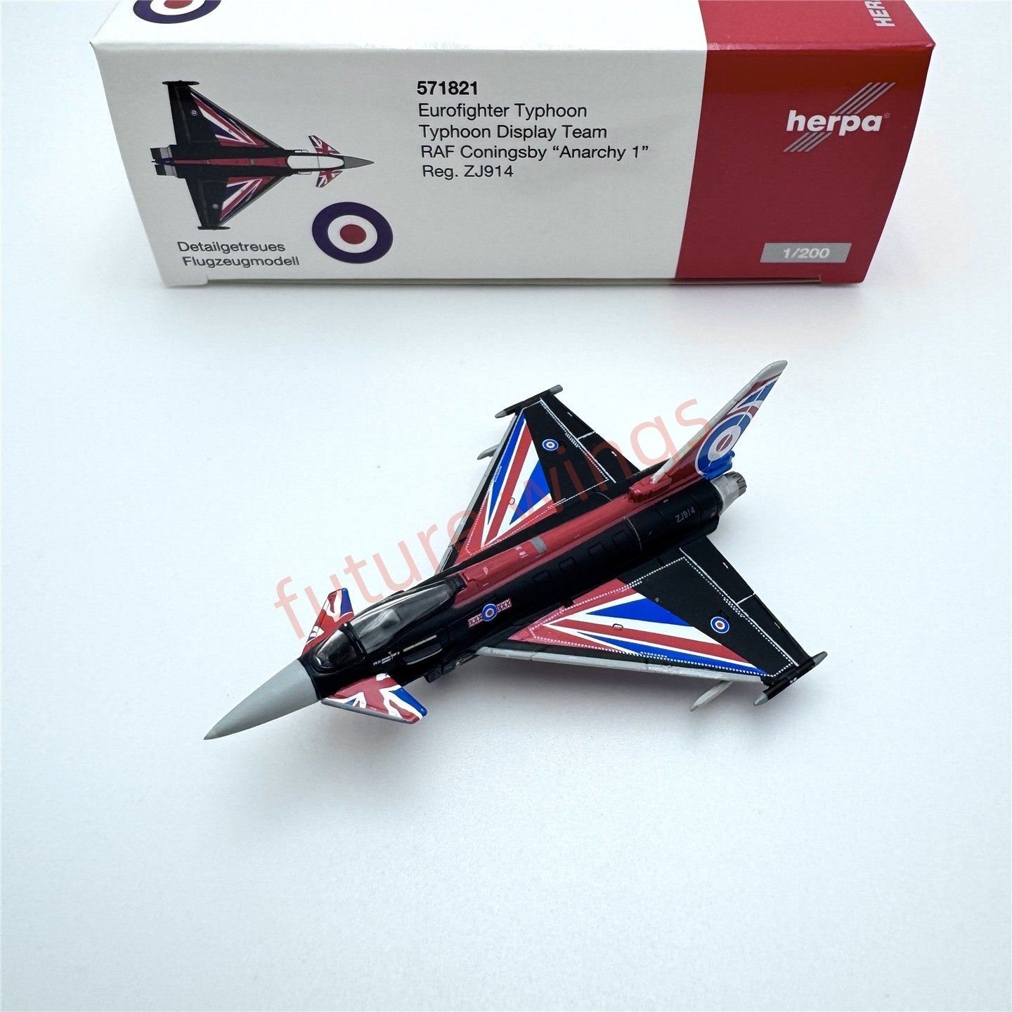 1:200 Herpa Wings Luftwaffe/Austrian Air Force/RAF Eurofighter Typhoon Diecast Aircraft Model