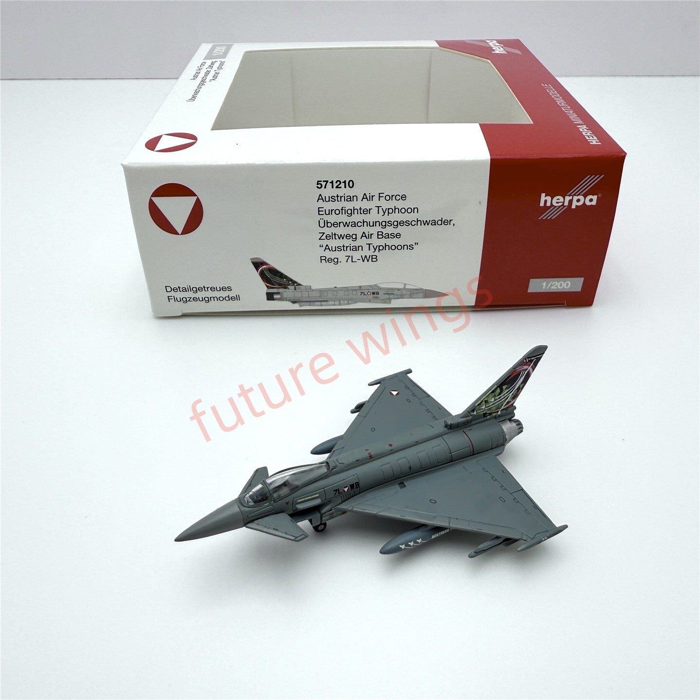 1:200 Herpa Wings Luftwaffe/Austrian Air Force/RAF Eurofighter Typhoon Diecast Aircraft Model