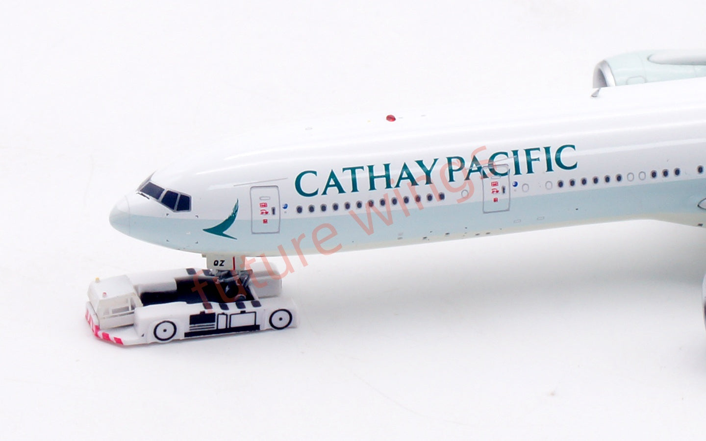 1:400 Aviation400 Cathay Pacific B777-300ER B-KQZ Aircraft Model Free Tractor+Stand