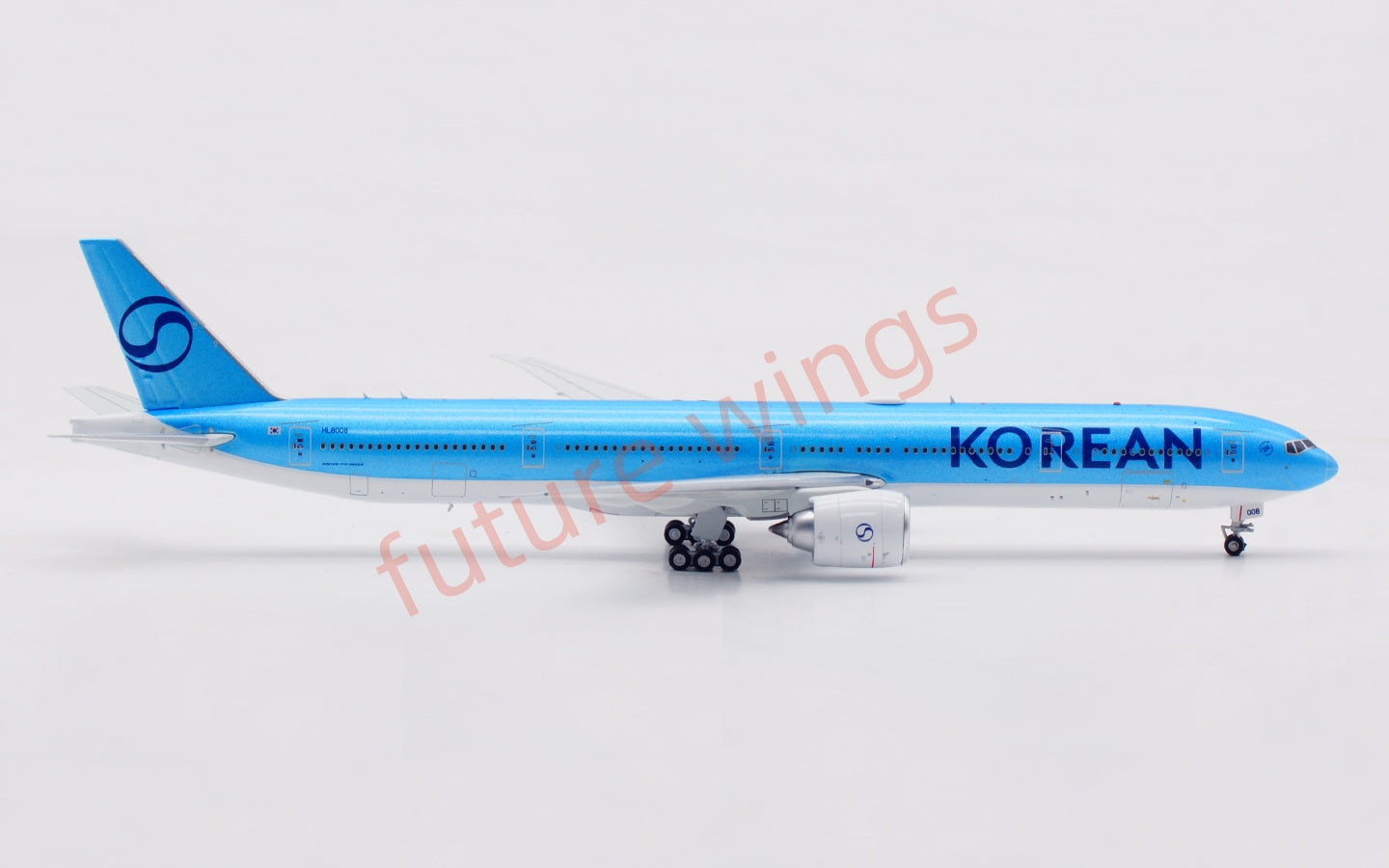 1:400 Aviation400 Korean Air B777-300ER  HL8008 Aircraft Model Free Tractor+Stand