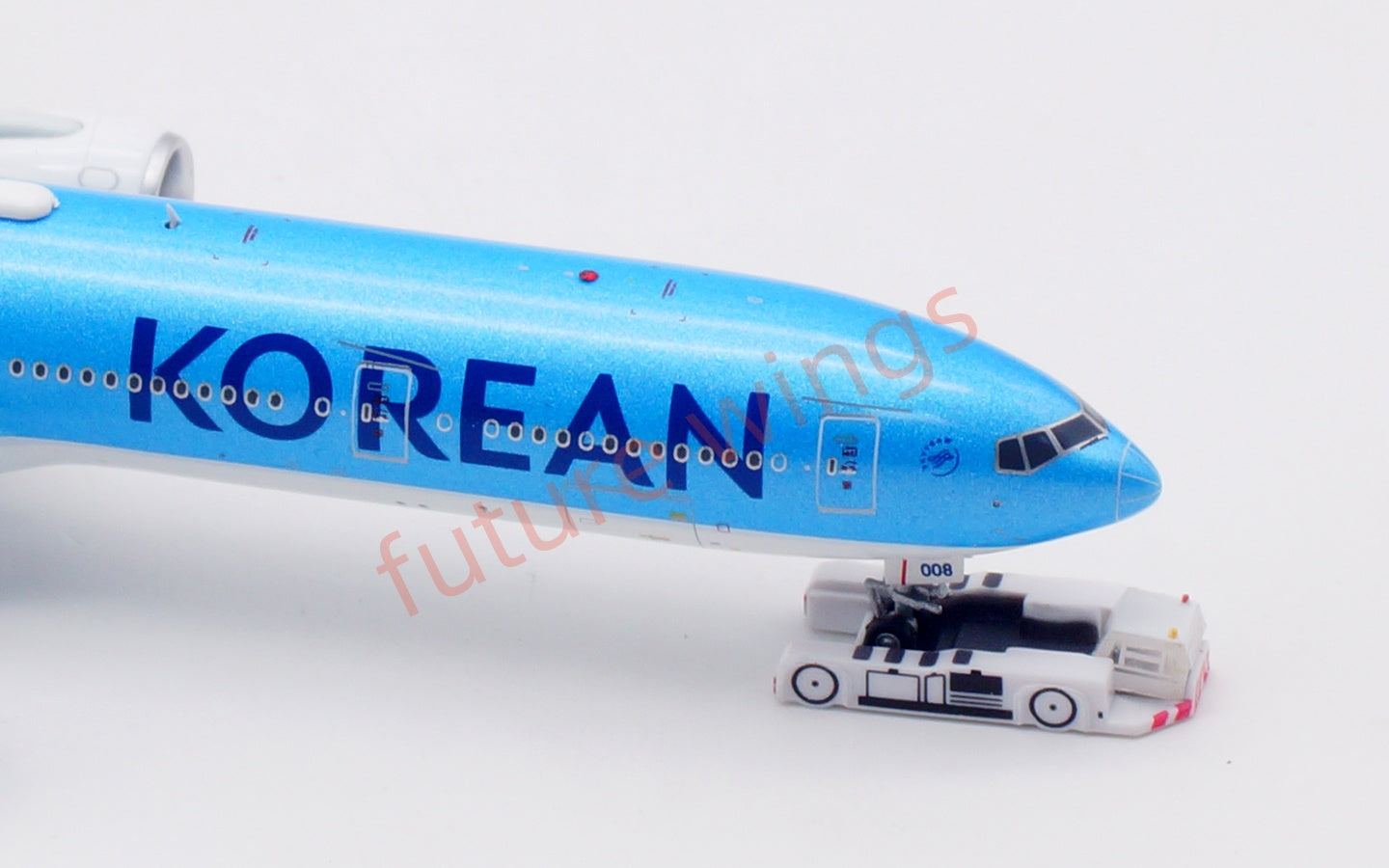 1:400 Aviation400 Korean Air B777-300ER  HL8008 Aircraft Model Free Tractor+Stand