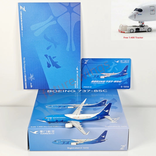 1:400 Z² MODEL Xiamen Air B737-800 B-5656  "DAXING Airport"Aircraft Model+Free Tractor