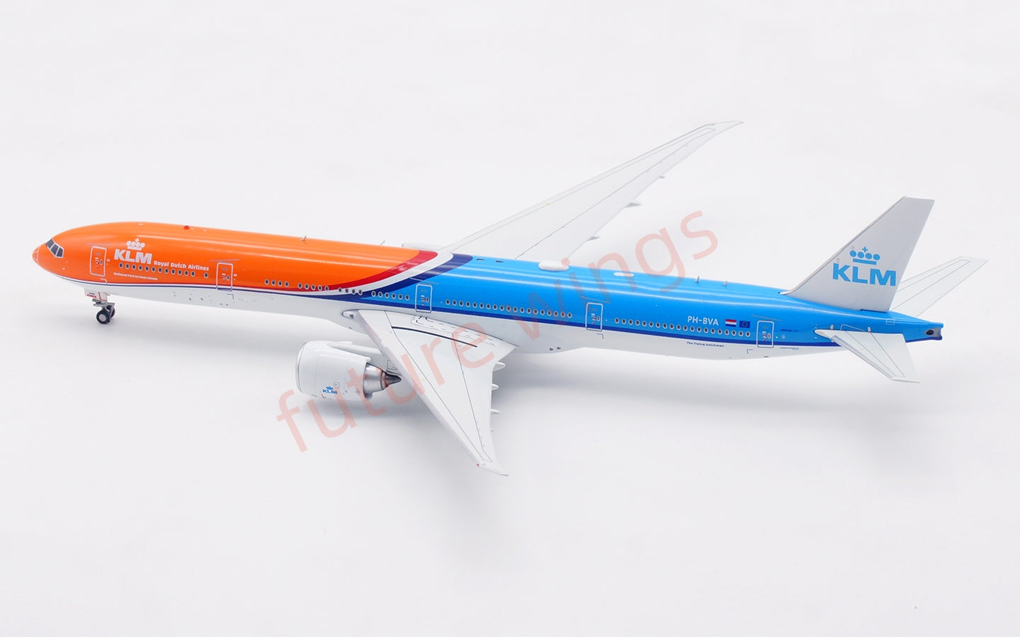 1:400 Aviation400 KLM B777-300ER PH-BVA Aircraft Model Free Tractor+Stand