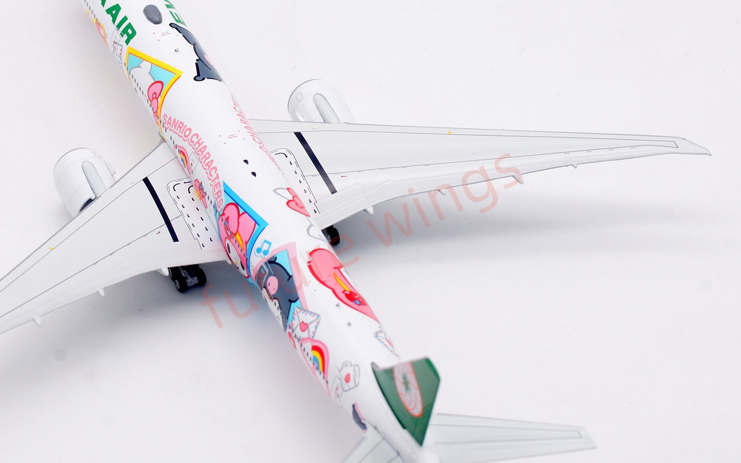 1:400 Aviation400 EVA Air B777-300ER B-16722 "Hello Kitty"Aircraft Model Free Tractor+Stand
