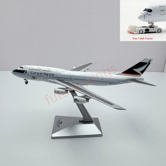 1:400 YY Wings Cathay Pacific B747-300 VR-HON "50years"Free Tractor +Stand