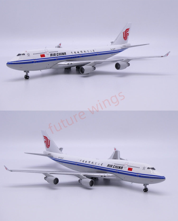 1:400 APOLLO Air China B747-400 B-2445/B-2447 Aircraft Model+Free Tractor