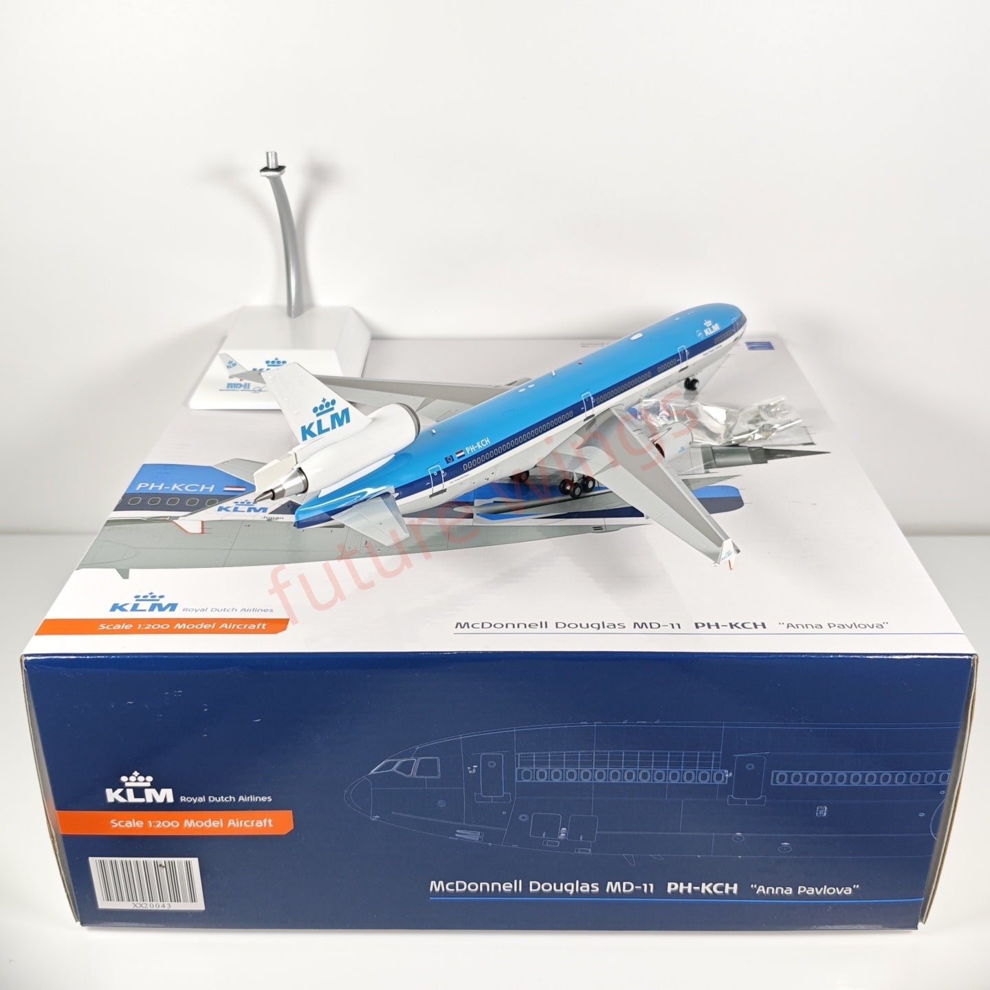 1:200 JC Wings XX20043 KLM McDonnell Douglas MD-11 PH-KCH Aircraft Model
