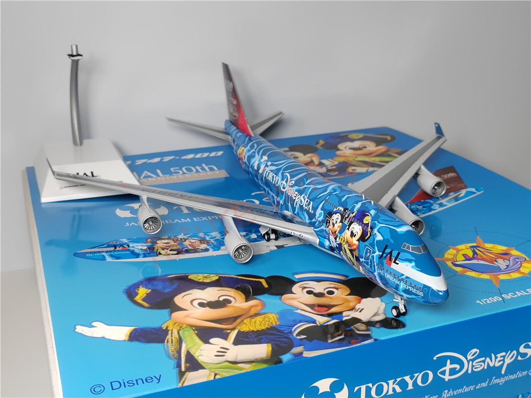 1:200 JC Wings BBOX2530 JAL Japan Airlines B747-400 JA8912 Diecast Aircraft Model