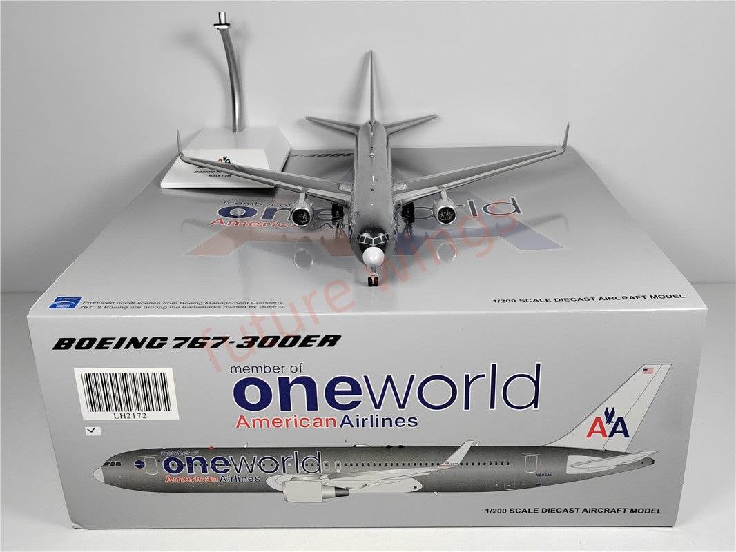 1:200 JC Wings LH2172 American Airlines B767-300ER N395AN "One World"Diecast Aircraft Model
