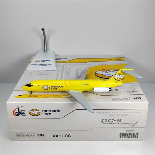 1:200 JC Wings XX20102 Mercado Libre DC-9F XA-UOG Diecast Aircraft Model