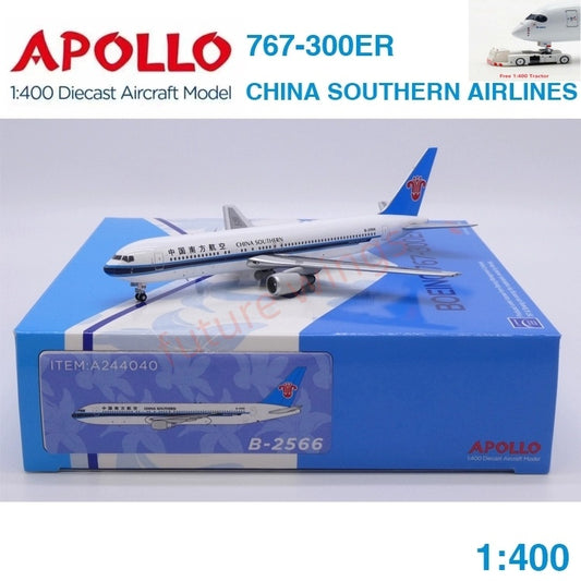 1:400 Apollo China Southern Airlines B767-300ER  B-2566/B-2561/B-2562 Aircraft Model+Free Tractor