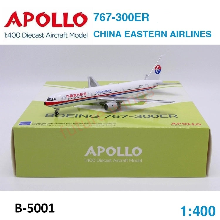 1:400 Apollo China Eastern Airlines B767-300ER B-2568/B-2569/B-5001 Aircraft Model+Free Tractor