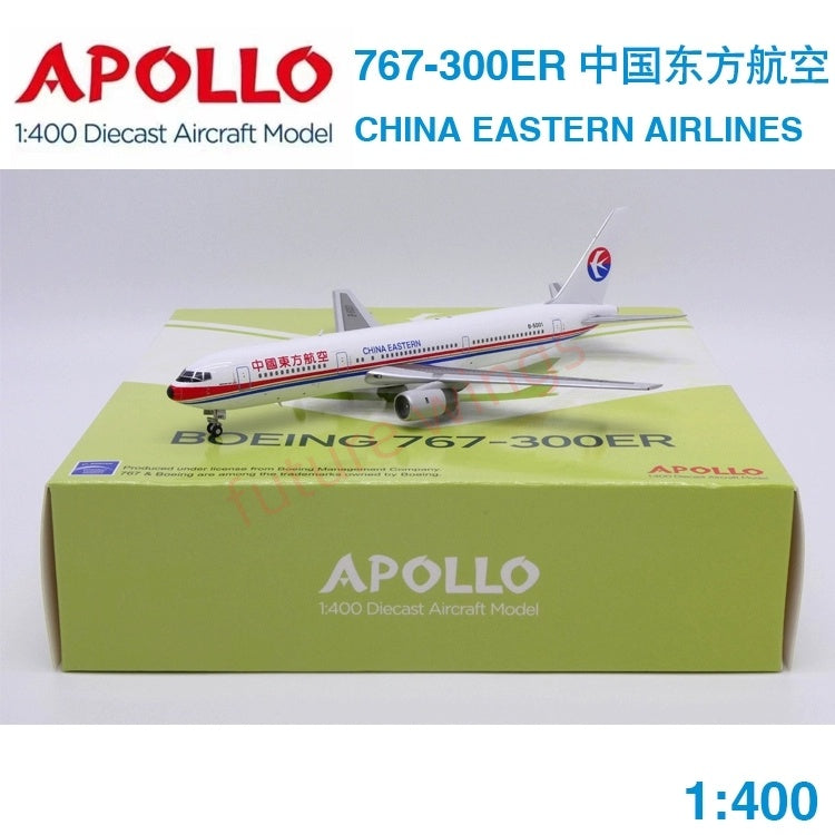 1:400 Apollo China Eastern Airlines B767-300ER B-2568/B-2569/B-5001 Aircraft Model+Free Tractor