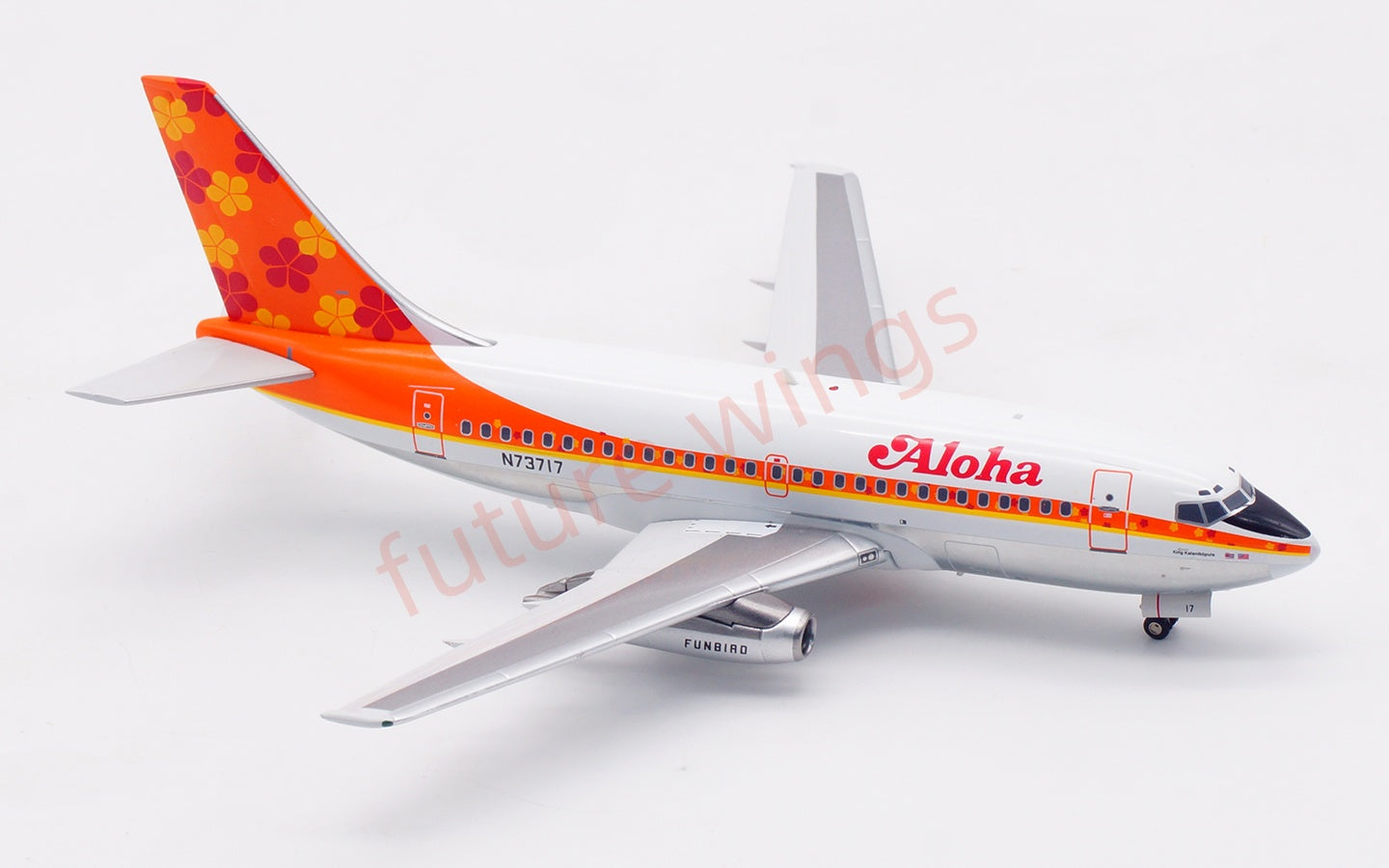 1:200 InFlight200 Aloha B737-100 N73717 Diecast Aircraft Model