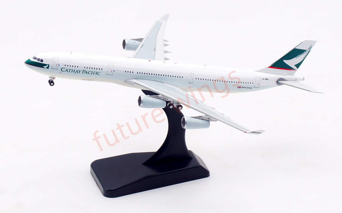 1:400 Aviation400 Cathay Pacific A340-300 B-HMX Aircraft Model Free Tractor+Stand