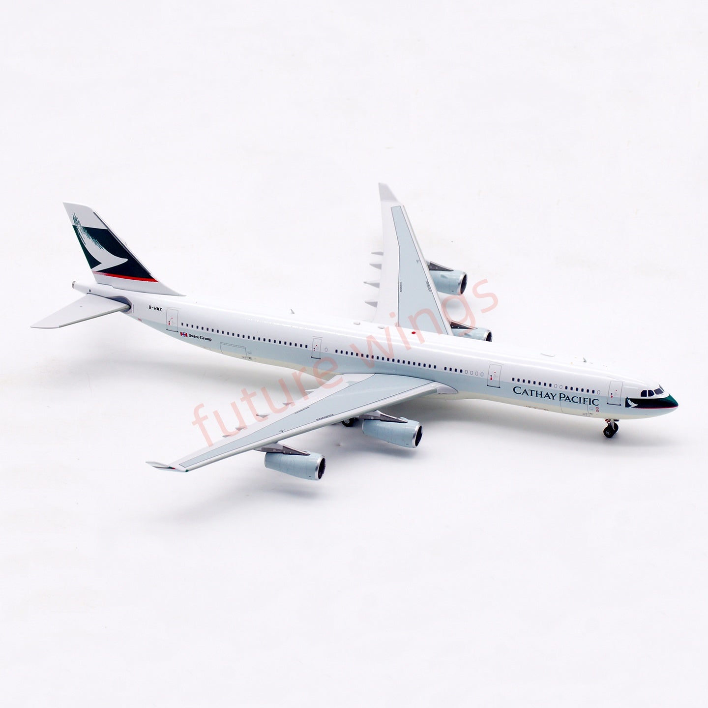 1:400 Aviation400 Cathay Pacific A340-300 B-HMX Aircraft Model Free Tractor+Stand