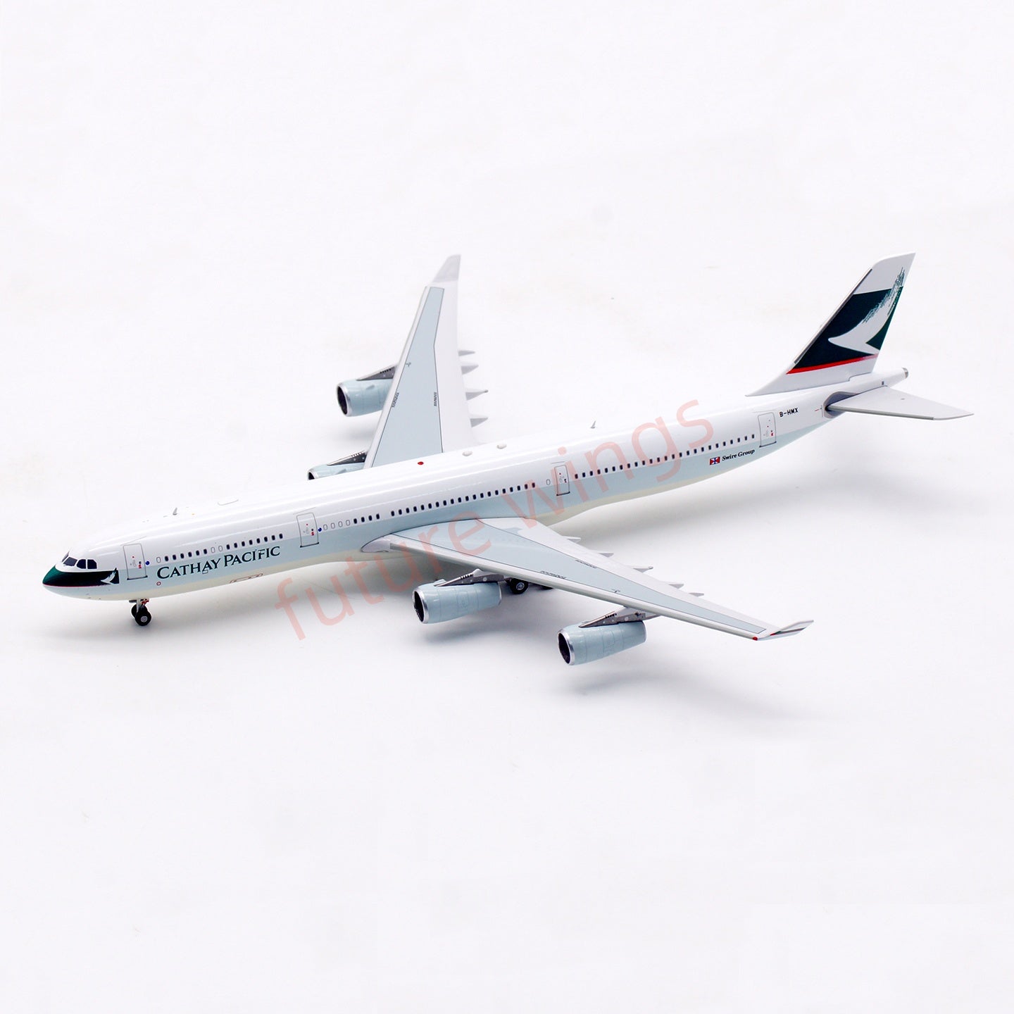1:400 Aviation400 Cathay Pacific A340-300 B-HMX Aircraft Model Free Tractor+Stand