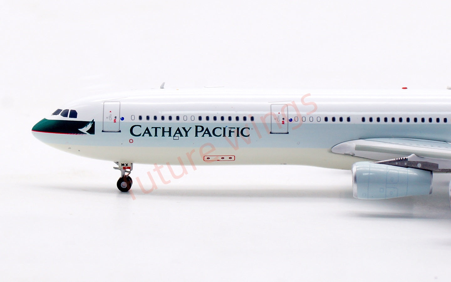 1:400 Aviation400 Cathay Pacific A340-300 B-HMX Aircraft Model Free Tractor+Stand