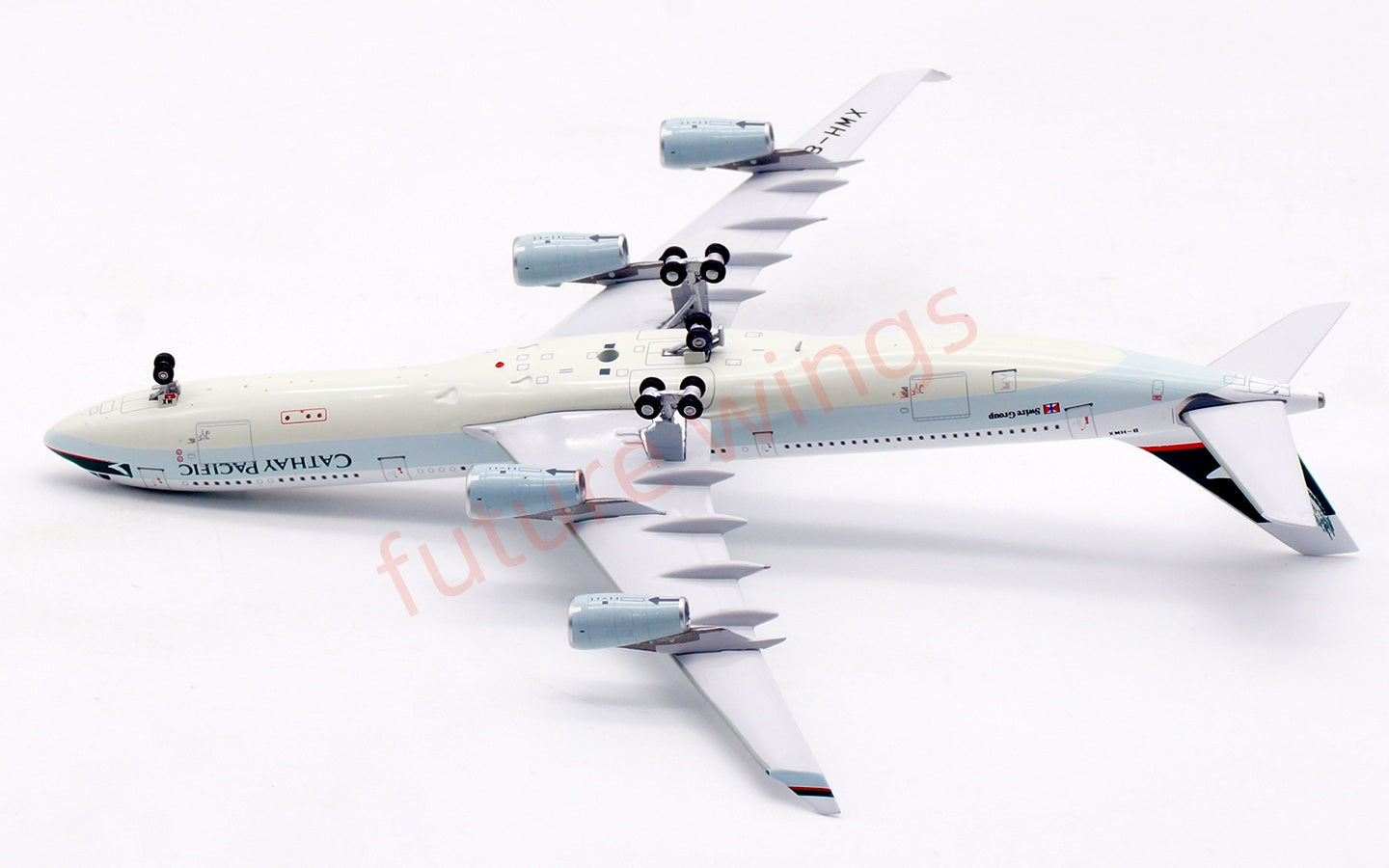 1:400 Aviation400 Cathay Pacific A340-300 B-HMX Aircraft Model Free Tractor+Stand