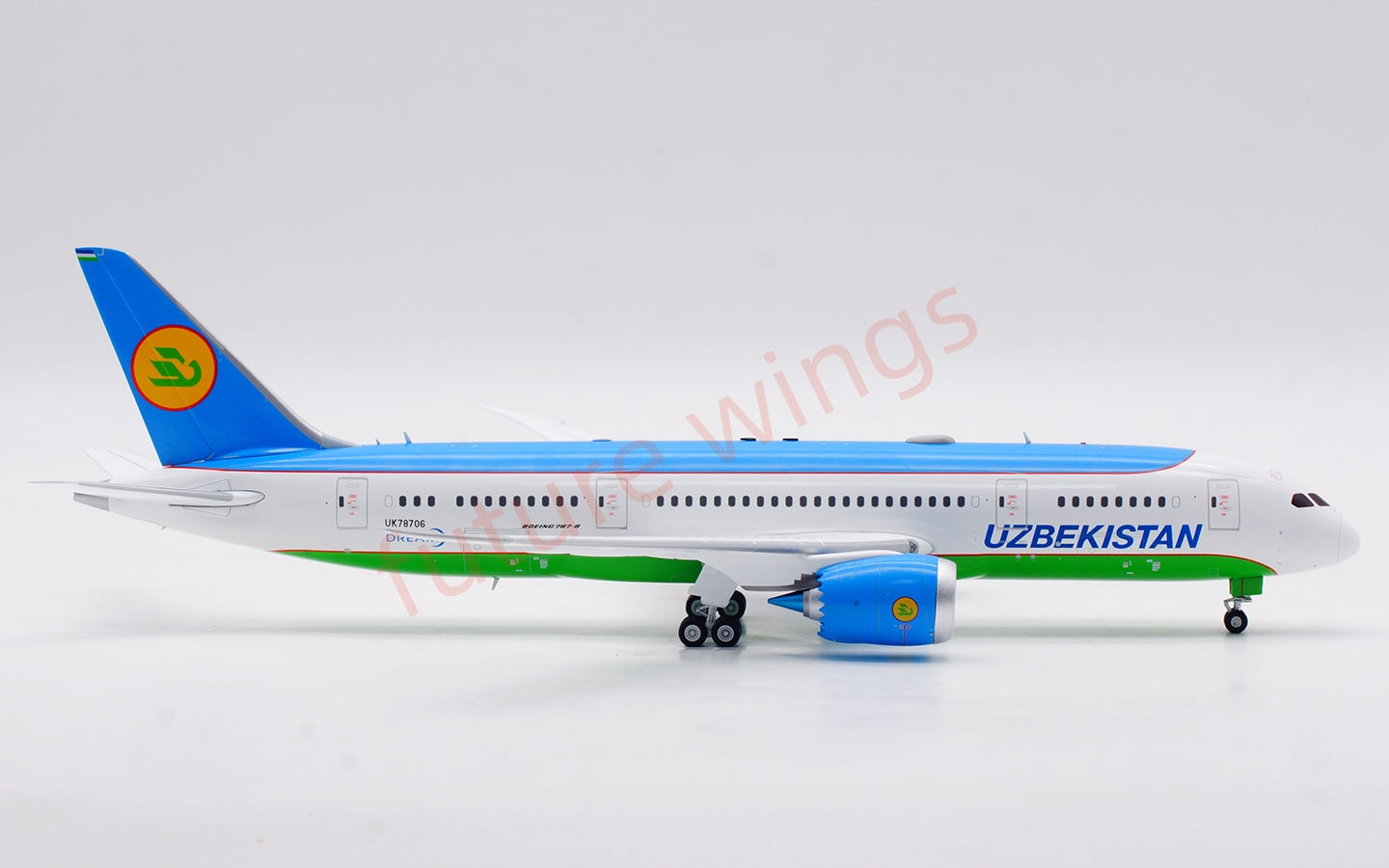 1:200 SQ Wings Uzbekistan Airways B787-8 UK78701 UK78706 Diecast Aircraft Model