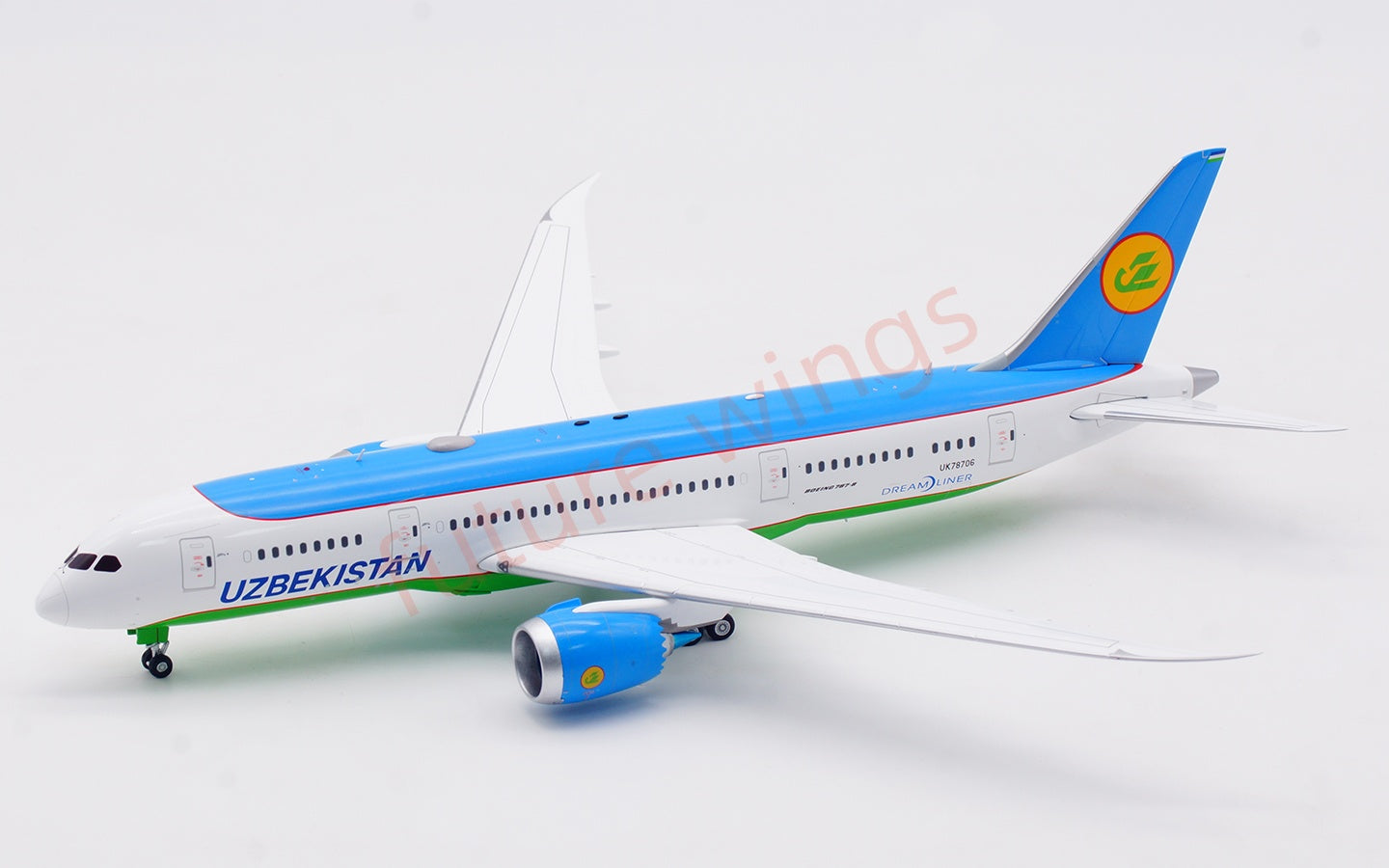 1:200 SQ Wings Uzbekistan Airways B787-8 UK78701 UK78706 Diecast Aircraft Model