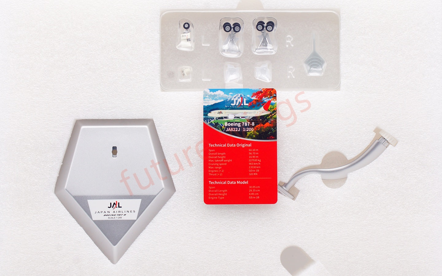 1:200 SQ Wings Japan Airlines B787-8 JA825J JA822J JA823J Diecast Aircraft Model