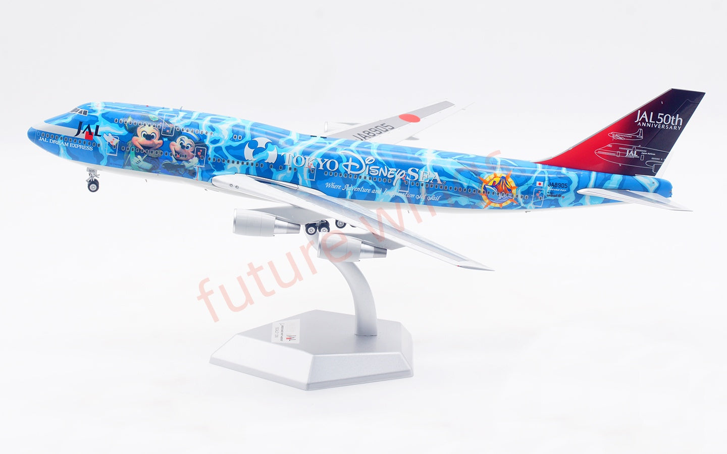 1:200 SQ Wings Japan Airlines B747-400D JA8905 Diecast Aircraft Model