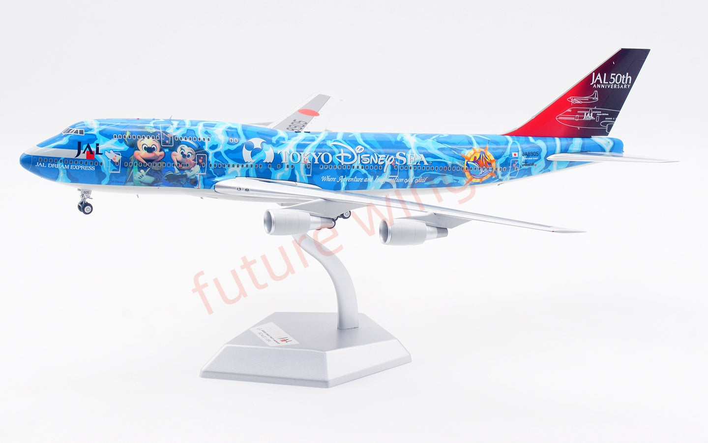 1:200 SQ Wings Japan Airlines B747-400D JA8905 Diecast Aircraft Model