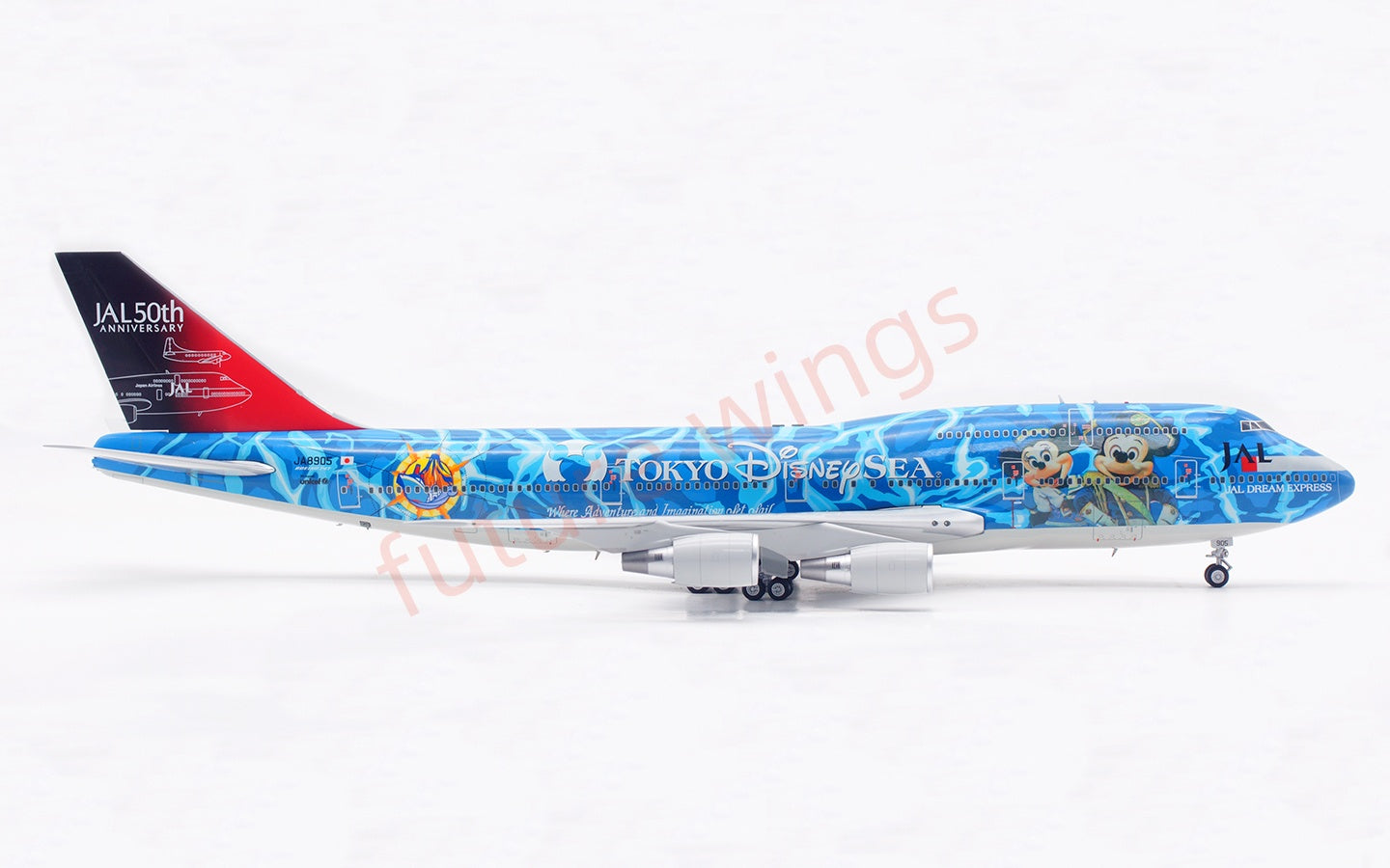 1:200 SQ Wings Japan Airlines B747-400D JA8905 Diecast Aircraft Model