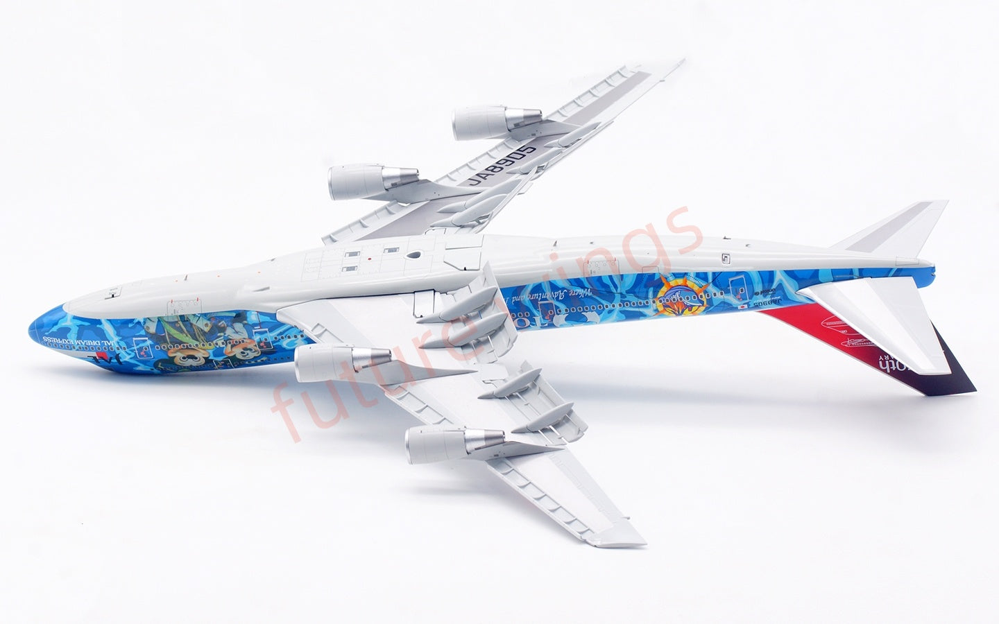 1:200 SQ Wings Japan Airlines B747-400D JA8905 Diecast Aircraft Model