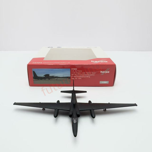 1:200 Herpa Wings 573504 USAF U-2S Dragon Lady "Senior Span" 80-1084 Diecast Aircraft Model